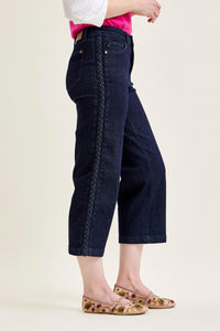 Judy Blue Braided Wide Leg Pant