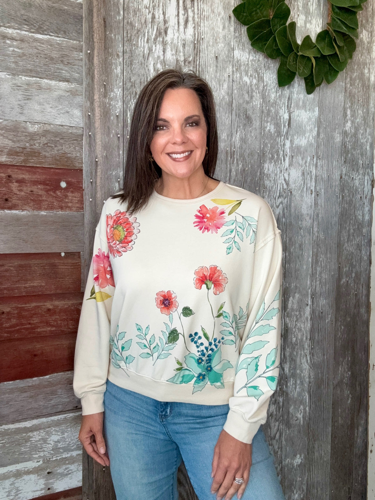 Botanical Garden Print Pullover