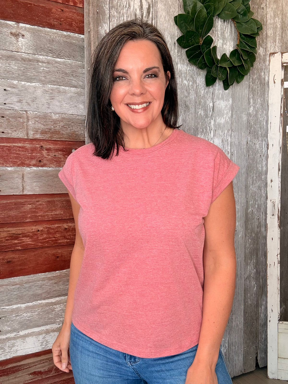 Folded Short Sleeve Top