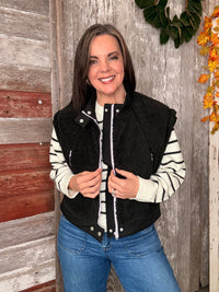 Sherpa Collar Vest