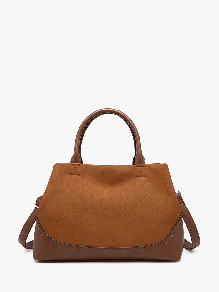 Ximena Suede Satchel