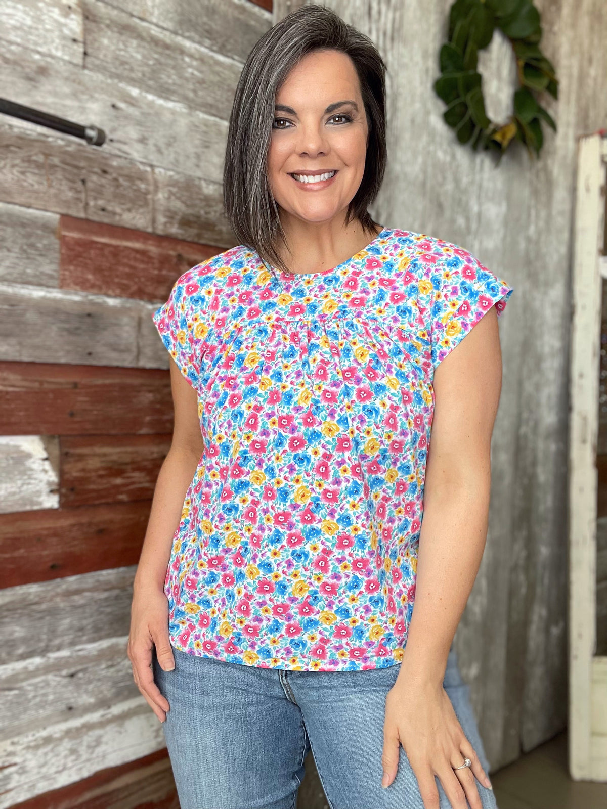 Summer Floral Blouse