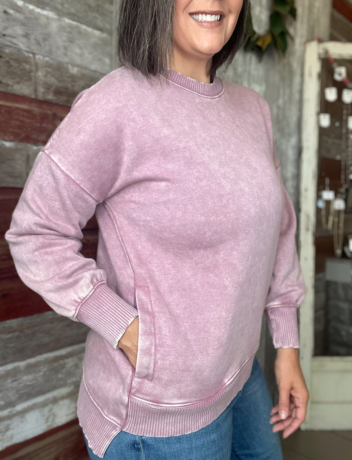 Vintage Wash Fleece Pullover