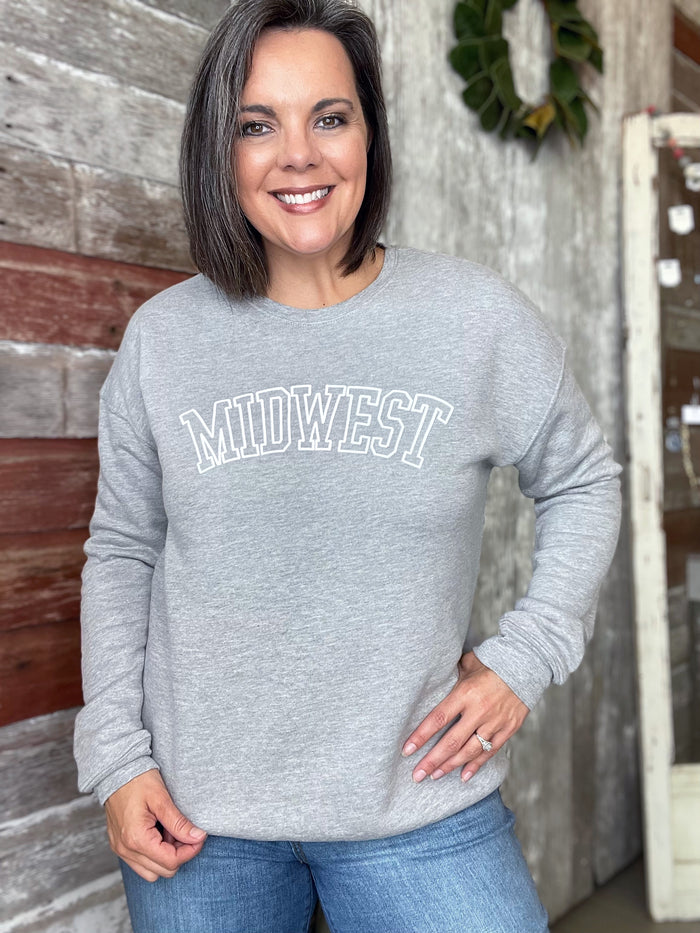 Midwest Puff Print Sweatshirt