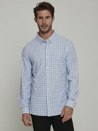 The Mykos Blue Long Sleeve Dress Shirt