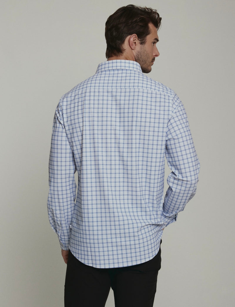 The Mykos Blue Long Sleeve Dress Shirt