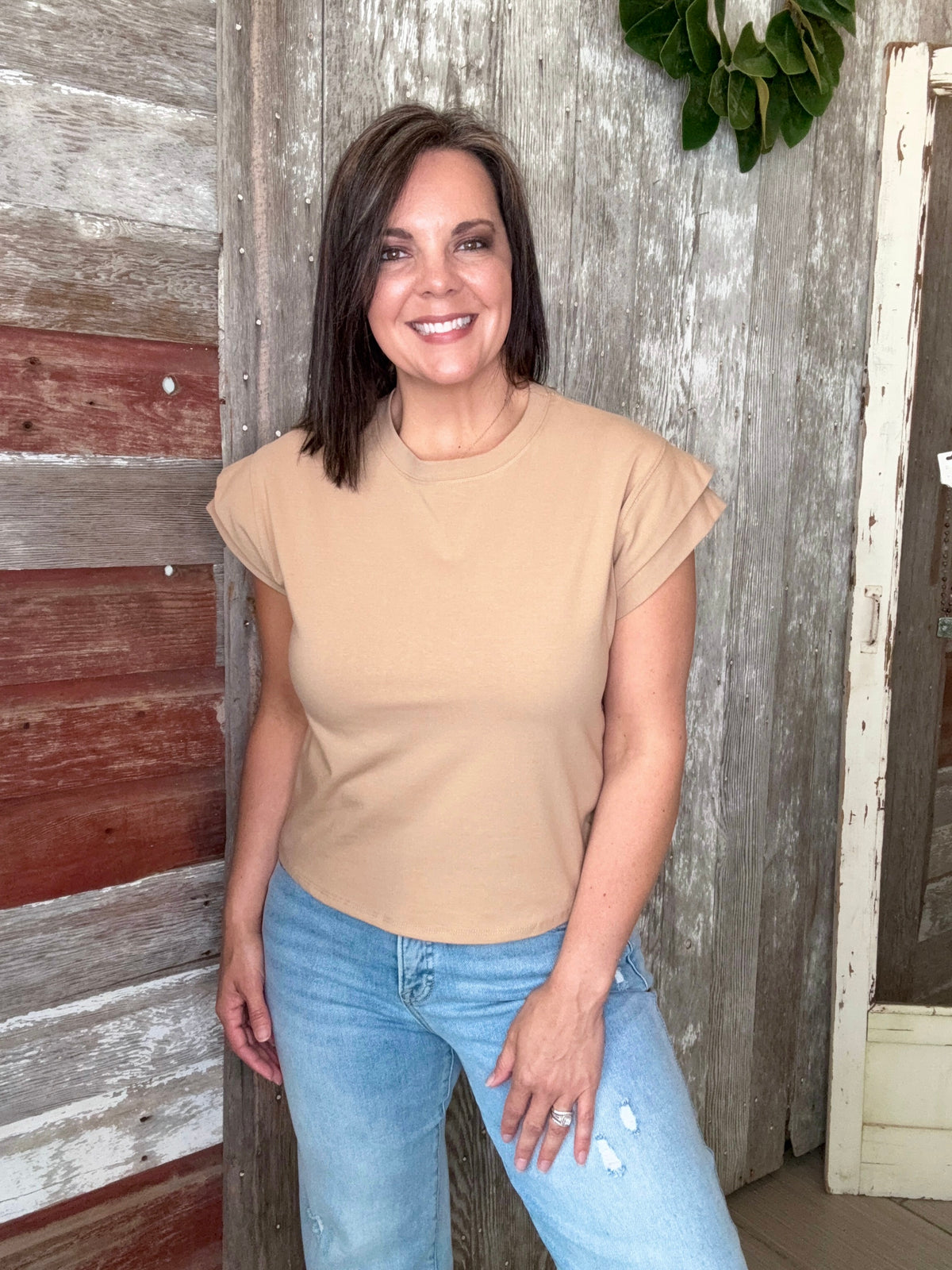 Double Cuffed Sleeve Top