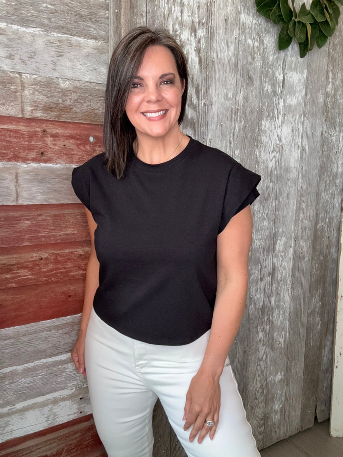 Double Cuffed Sleeve Top