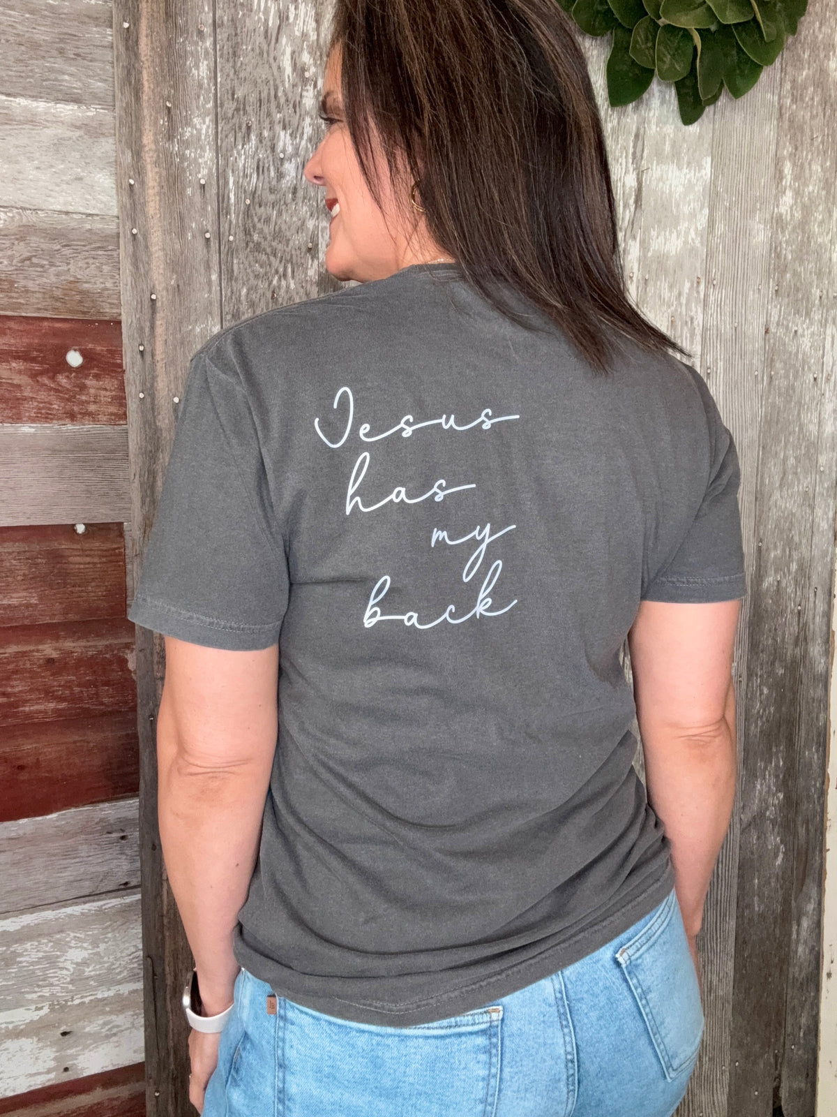 Jesus has My Back Graphic Tee