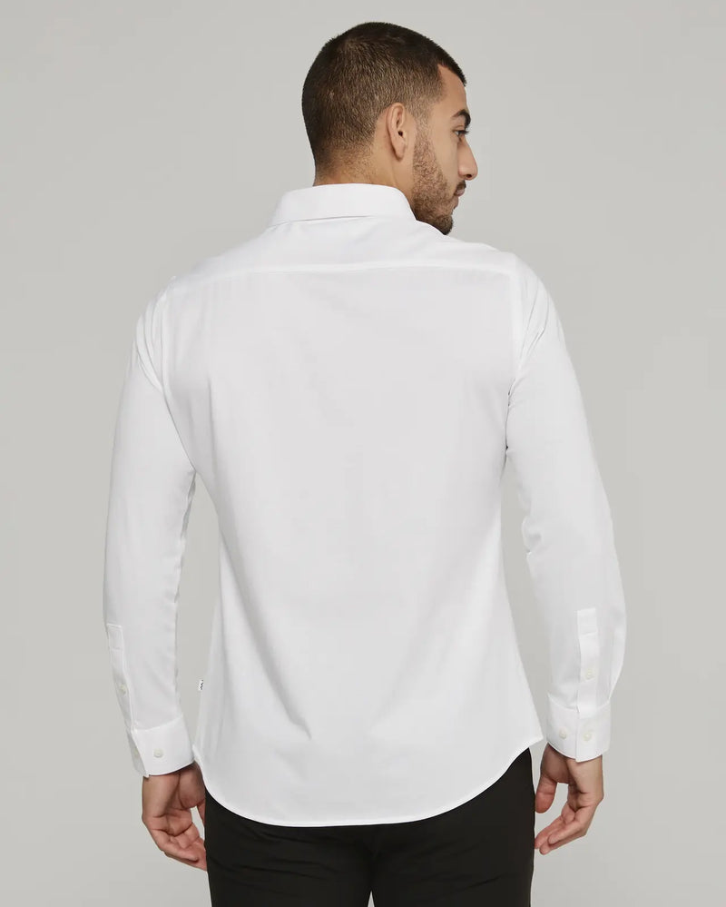 White Girona Long Sleeve Shirt