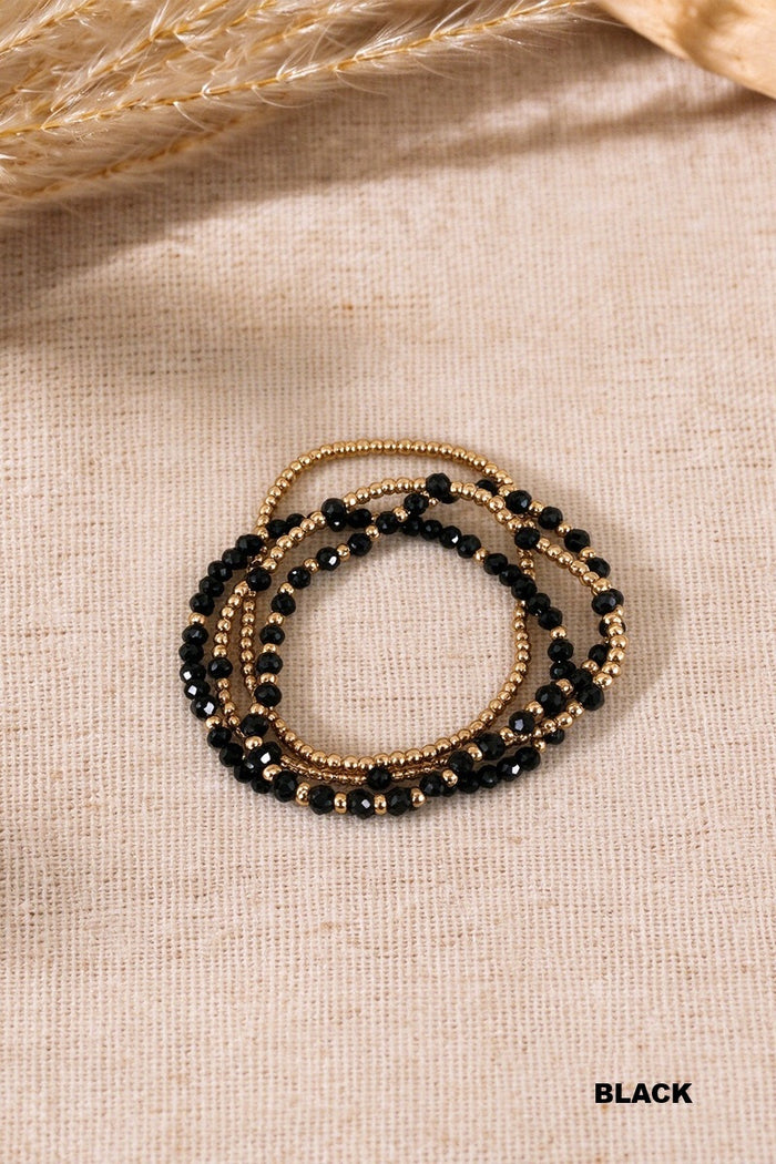 Glass Beaded Stretch Bracelets