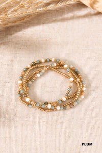 Glass Beaded Stretch Bracelets