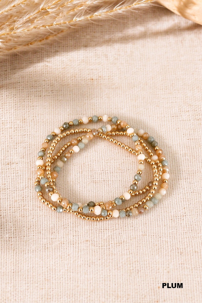 Glass Beaded Stretch Bracelets