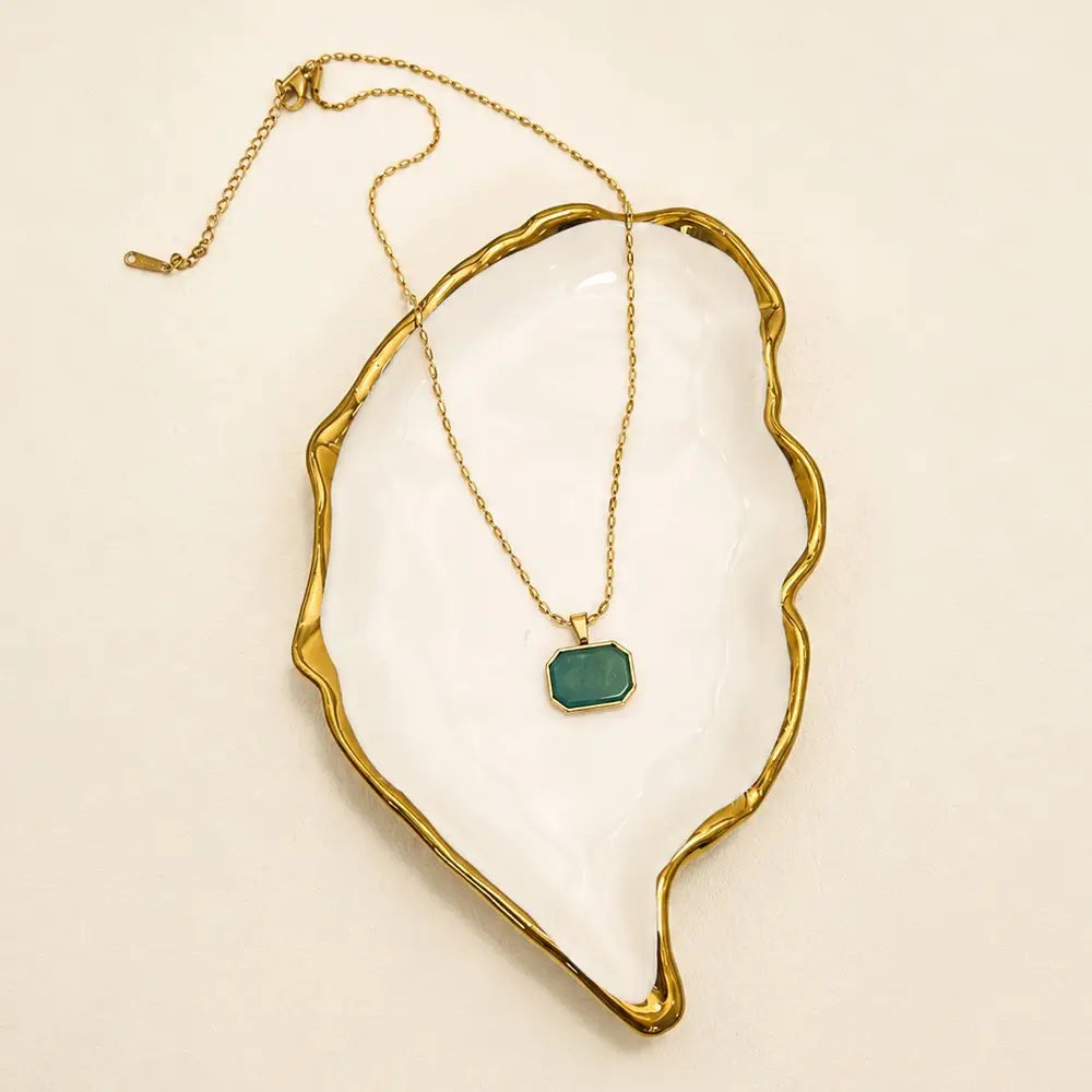 Jade Gemstone Pendant Necklace