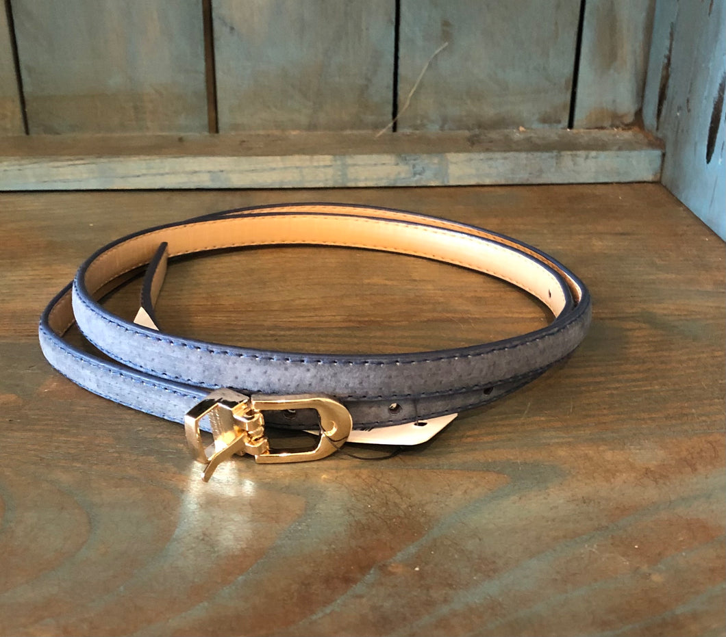 Skinny Authentic Leather Belt